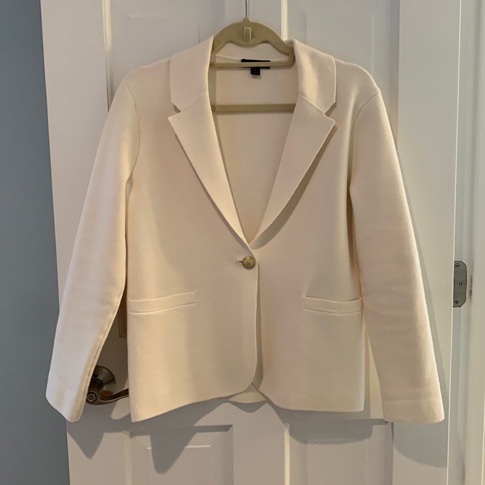 J. Crew sweater blazer - cream, S